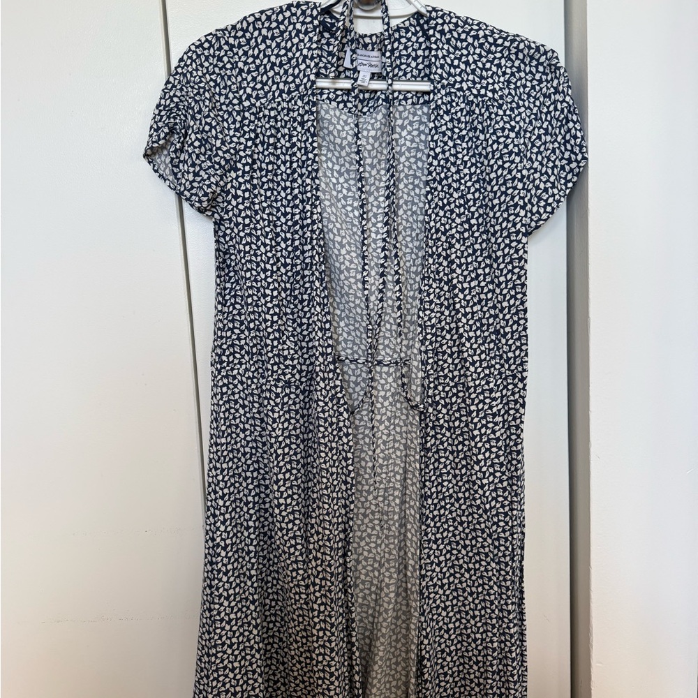 & Other Stories Navy and White Mini Dress
